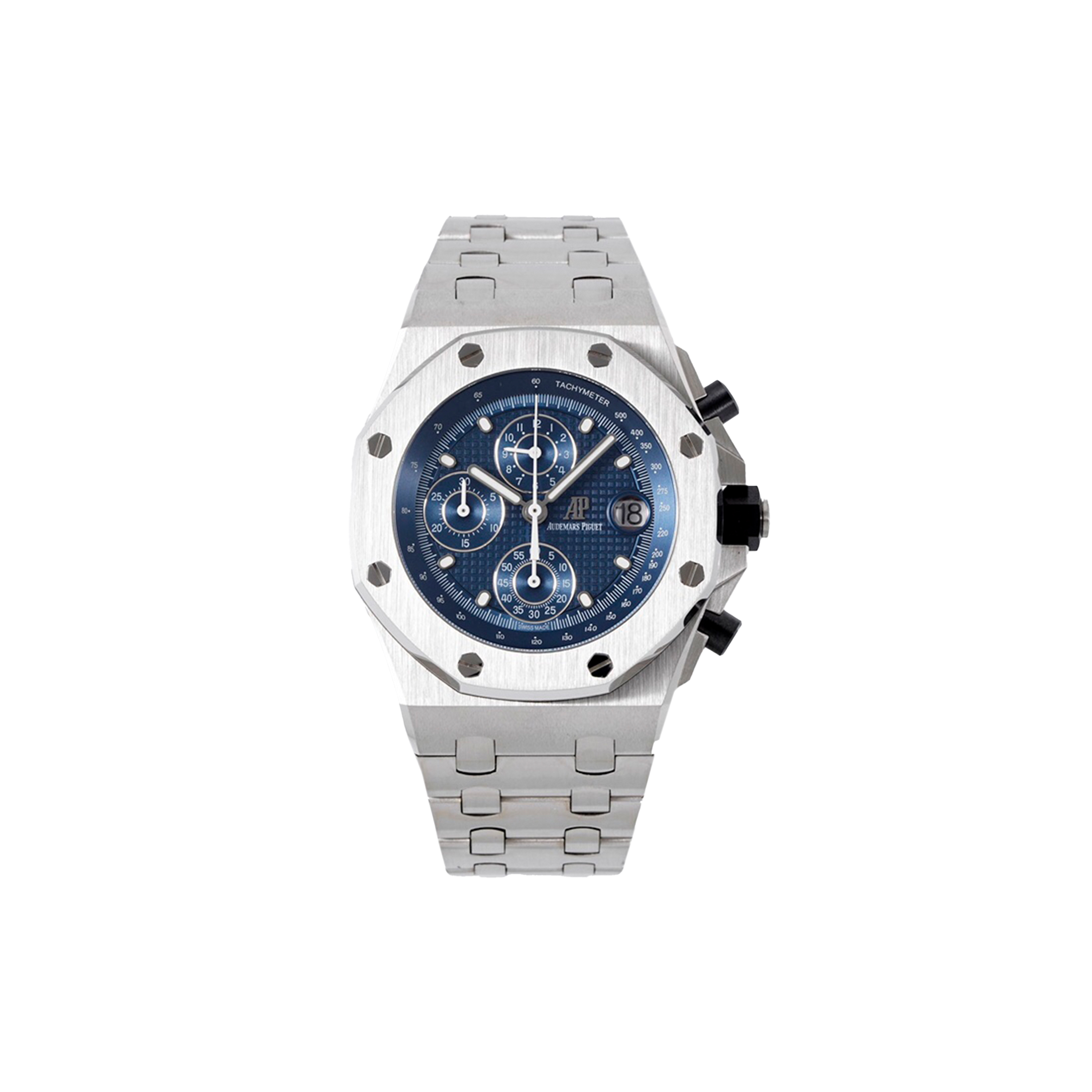 AUDEMARS PIGUET ROYAL OAK OFFSHORE BLUE DIAL WATCH 26237ST.OO.1000ST.01